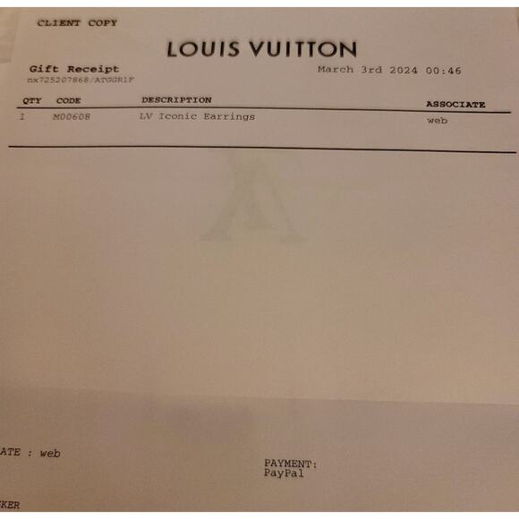 Louis Vuitton ICONIC EARRINGS NWT - Picture 6 of 11